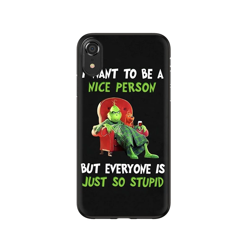 B3 Силиконовый чехол для телефона EWAU Monster Grinch для iPhone 5 5S SE 6 6s 7 8 Plus X XR XS 11 Pro Max - Цвет: B3