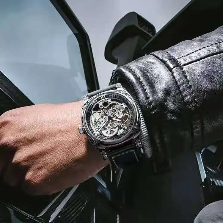 Mechanical Watch Men Fully Automatic Hollowed