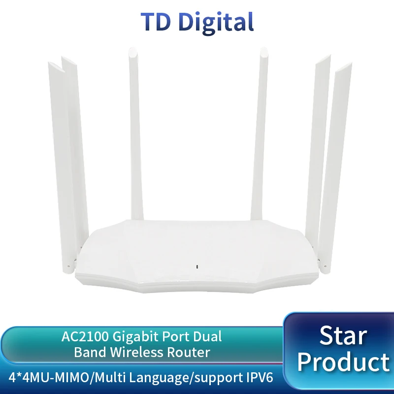 GC23/GC11 Gigabit Router 2.4G&5.0GHz Dual Band 12AC Wireless Wifi Router WIFI Repeater 5*6dBi High Gain Antennas Coverage home 