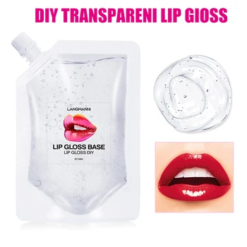 

DIY Clear Lipgloss Plumping Nutritious Liquid Base Oil Moisturizing Non-stick Lipstick Long Lasting Glitter Material Gel Makeup