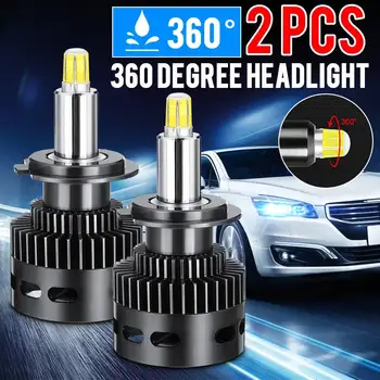 

2x 110W 14500LM Car LED Headlight Bubls Mini Headlight Kit 360 3D stereo light Bulb fog Light 6500k White H1 H7 H11 Waterproof