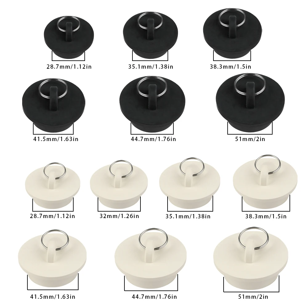 Rubber Leakage-Proof Drain Stopper Washroom Kitchen Bathtub