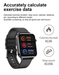 E86 Smart Bracelet Body Temperature ECG Blood Pressure Blood Oxygen Heart Rate Sleep Health Monitoring Pedometer Sports Watch