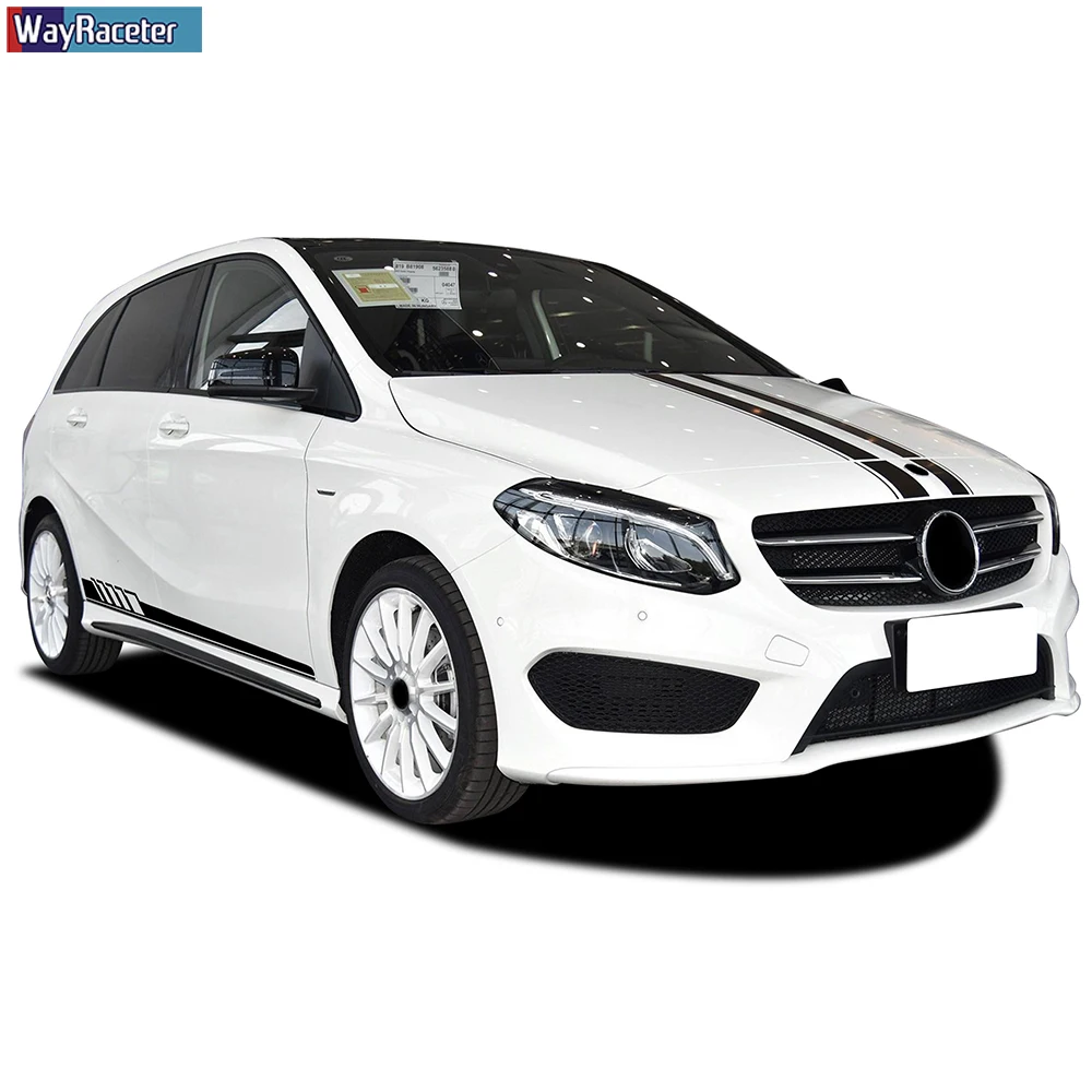 4 шт. виниловые наклейки на юбку Mercedes Benz B Class W246 W247 B180|Наклейки автомобиль| |