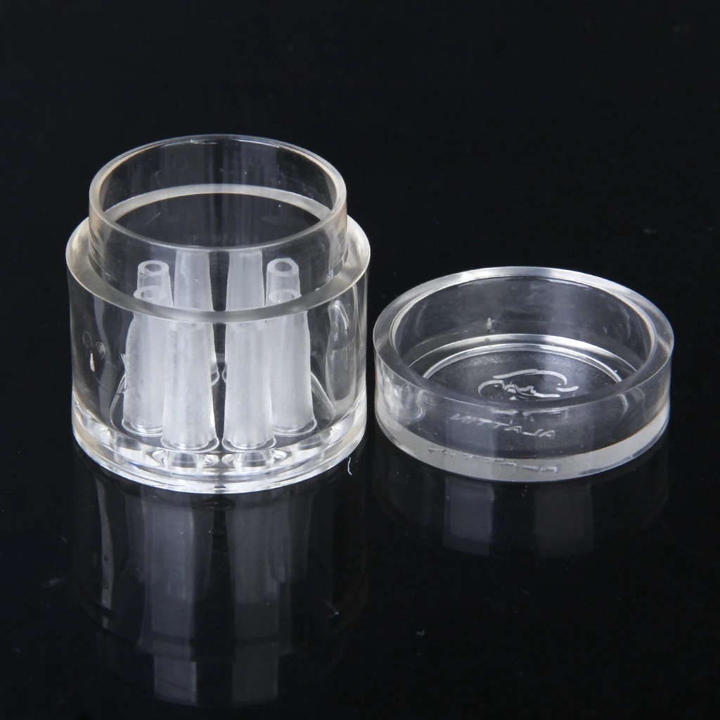 Round Shrimp Feeding Dish with 8 Holes Aquarium Tank Planaria Trap Catcher