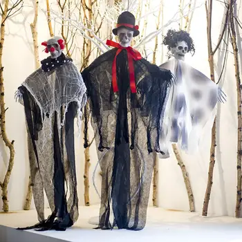 

Simulation Skeleton Hanging Ghost Pendant Haunted House Hanging Grim Reaper Horror Props Home Door Bar Club Halloween Decoration