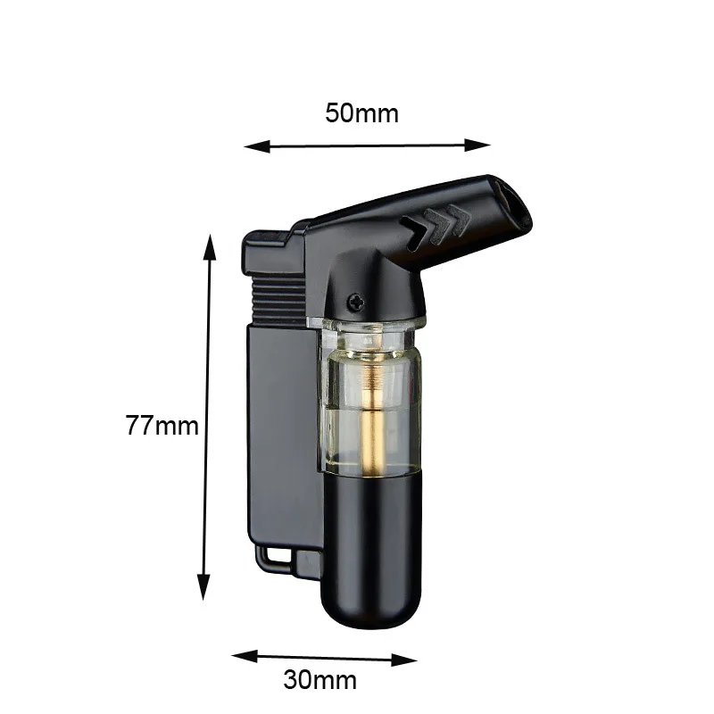 Газовые зажигалки с бутаном с брелком компактный струйный фонарь прикуриватель портативный Ветрозащитный прикуриватель аксессуары для курения
