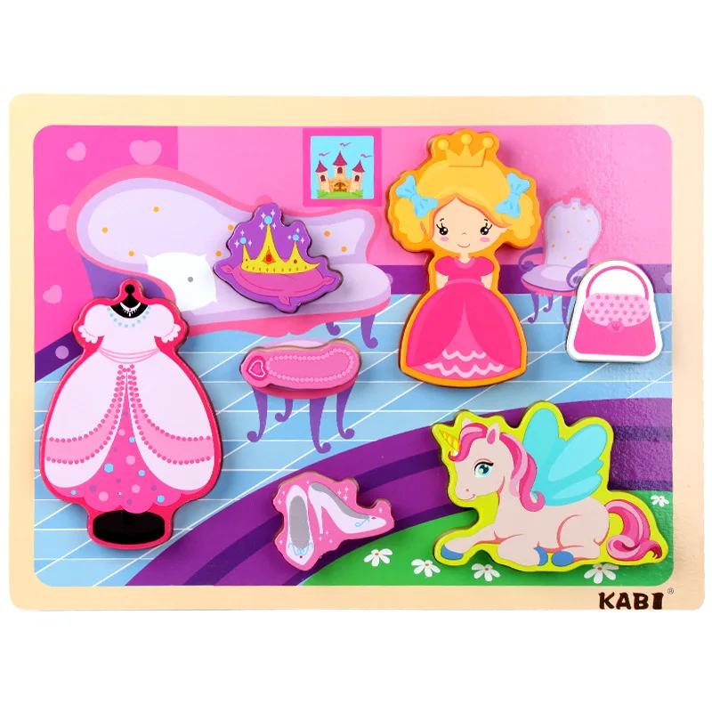 Wooden Extra-large Theme Puzzles Children Fun Toys Novel and Playable