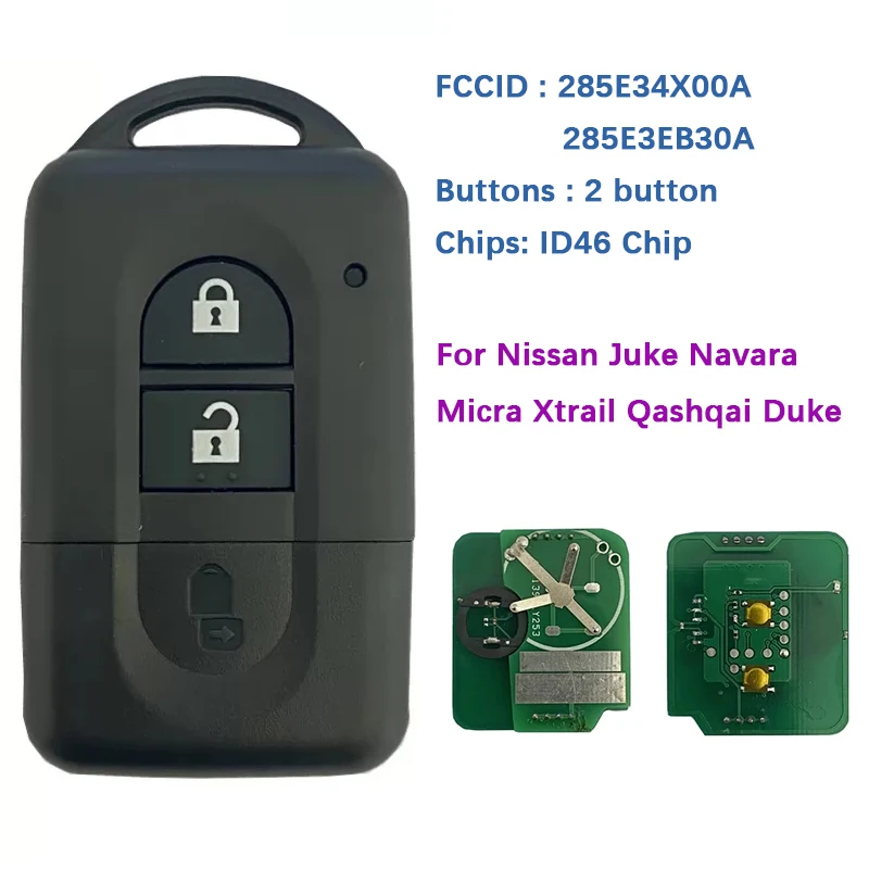 Smart Small Key Blade With ID46 Chip PCF7936 For Nissan 