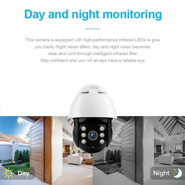 Outdoor PTZ Wireless CCTV 1080P Full HD Ip camera wifi security camera outdoor Action Detection Waterproof  Appliance Control 2