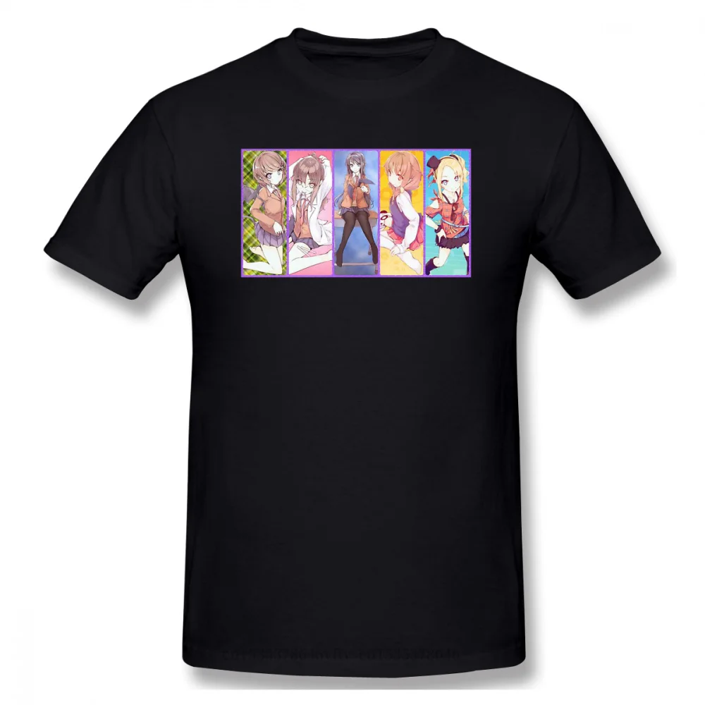 

New Summer Mai Sakurajima Cotton Rascal Does Not Dream of Bunny Girl Senpai Aobuta Anime Ofertas T-shirt