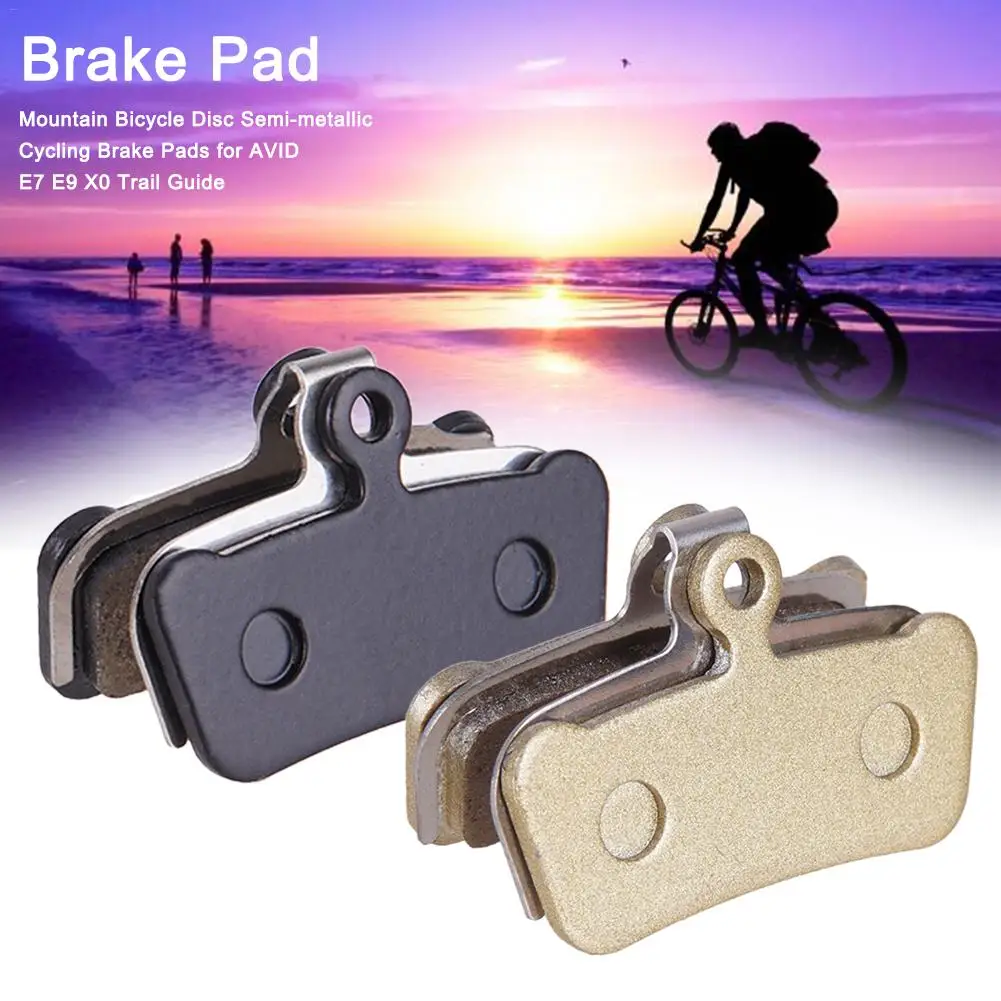 New Mountain Bicycle Disc Brakes Semi-metallic Cycling Brake Pads For AVID E7 E9 X0 Trail Guide Bicycle Parts