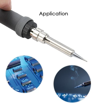 

Hot 60W 110V/200V Meterk LCD Digital Electric Soldering Iron Internal Heating Adjustable Digital-control Thermostatic Lead-free