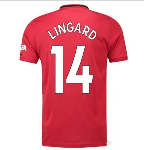 Футбольная Джерси LINGARD RASHFORD MARTIAL POGBA ALEXIS FRED футболка для взрослых LUKAKU 19/20 футболка для футбола - Цвет: shirt