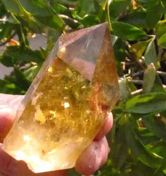 

6845+++AAA NATURAL CITRINE SMOKY QUARTZ CRYSTAL POINT Healing