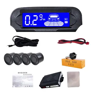 

Car Auto Wireless Digital Parking Reversing Radars LCD Display Back Up Monitors car Radar Detector English/Russia anti radar