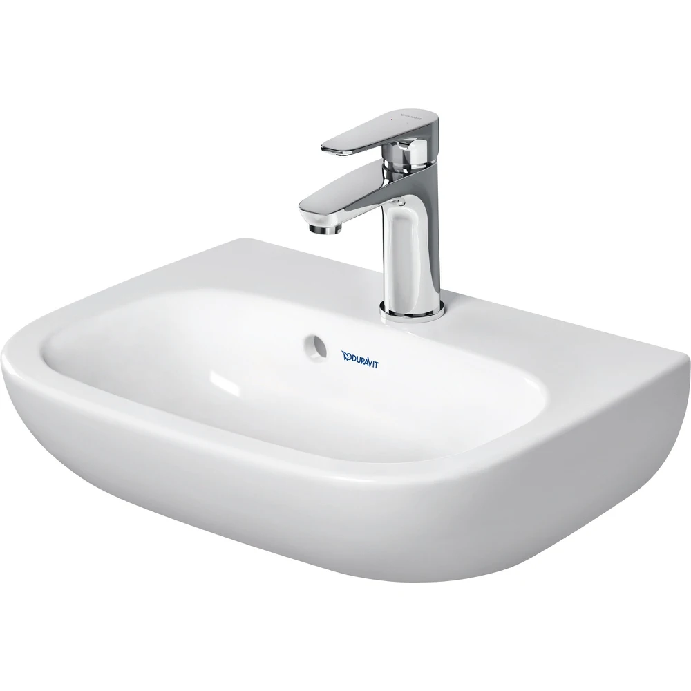 Duravit D-Code 07054500002 hand washbasin glossy white 450 mm plumbing for home bathroom sink ceramic | Обустройство дома