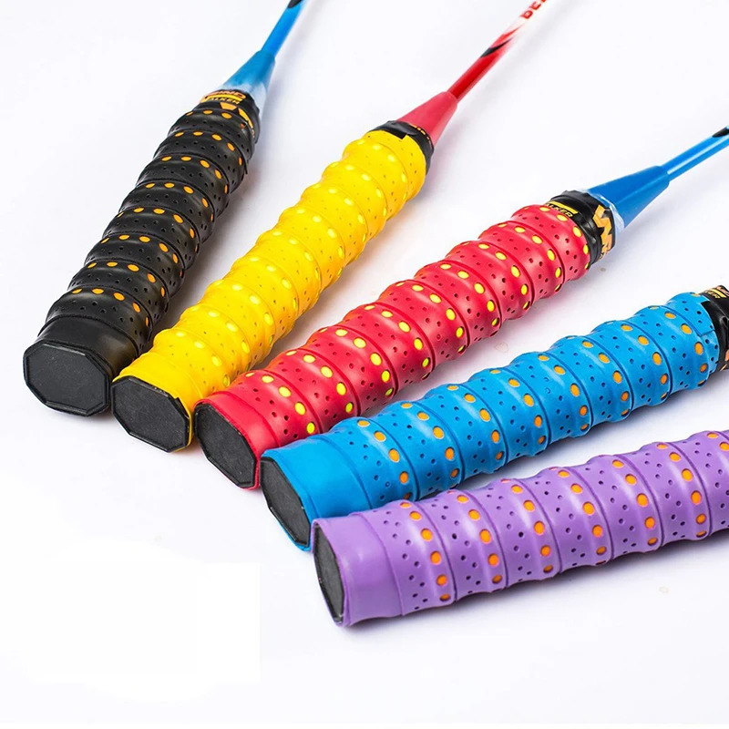 

1 Pcs Double Color Tennis Racquet Grip Tape Breathable Sweat Absorbent Anti-slip Overgrip Dry Feeling Wrap Tape