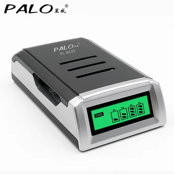 

PALO 4 Slots LCD Display Smart Fast Charging Intelligent Battery Charger for Battery AA /AAA NiCd NiMh Rechargeable Batteries