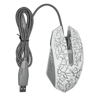 

HOT-HANSTEAD Wired Gaming Mouse Ergonomic Wired Mouse 6 Keys LED 2400 DPI Computer Mouse Gamer Mice Silent Mouse for PUBG FPS Ga