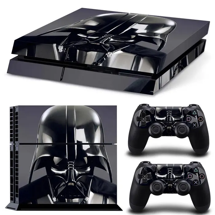 Disney Star Wars Darth Vader Sticker Cover Wrap Protector Skin For PlayStation 4 Console & 2PCS Controller Skin Decal For PS4 