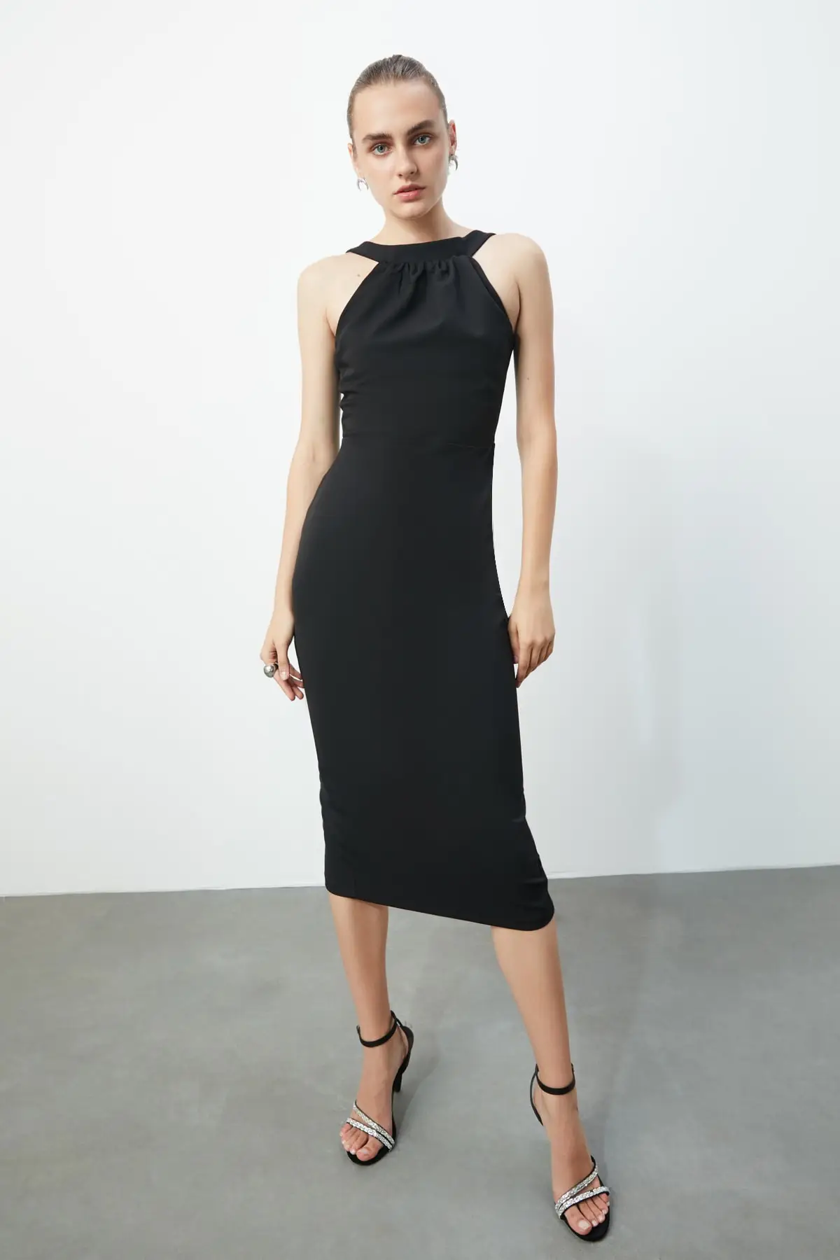 Trendyol Collar Detail Dress TPRSS19FZ0140 | Женская одежда
