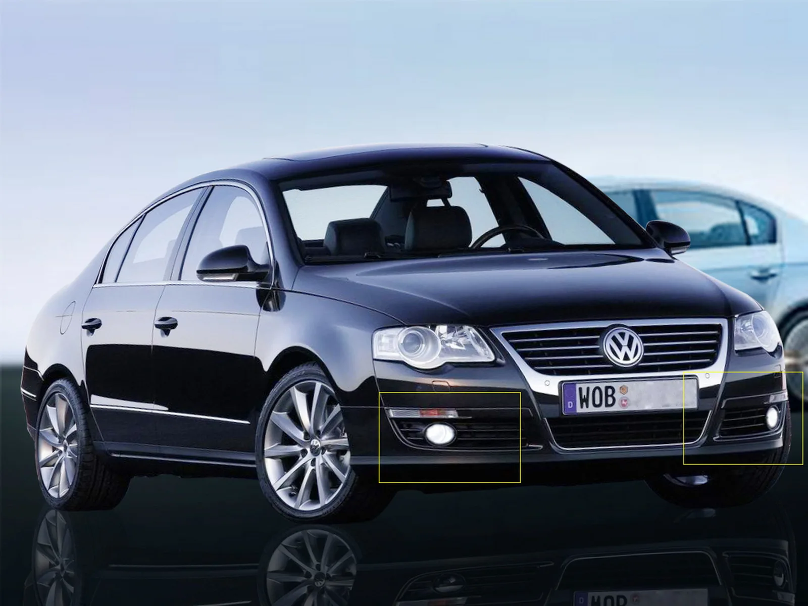 2x для VW Passat 3C B6 06-10 сменный передний противотуманный светильник 45 Вт светодиодные лампы Samsung