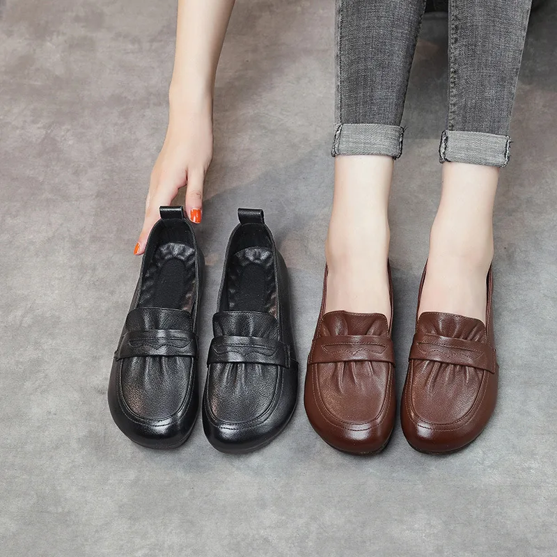 Ethnic-Style-2021-New-Fashion-Genuine-Leather-Handmade-Women-Shoes ...