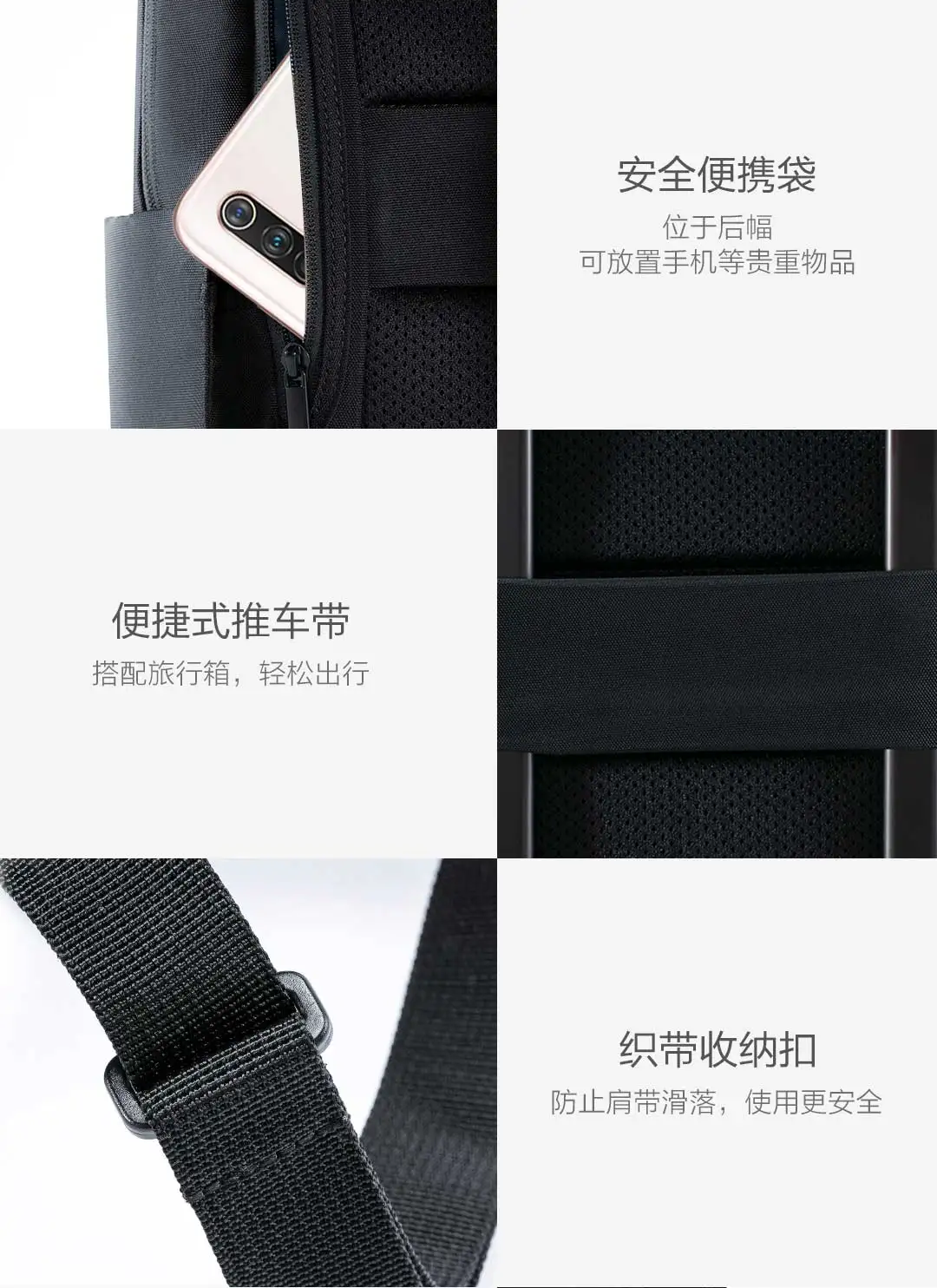 Xiaomi классический деловой рюкзак 2 двойной склад хранения декомпрессии амортизация трехмерный 4 класса водоотталкивающий