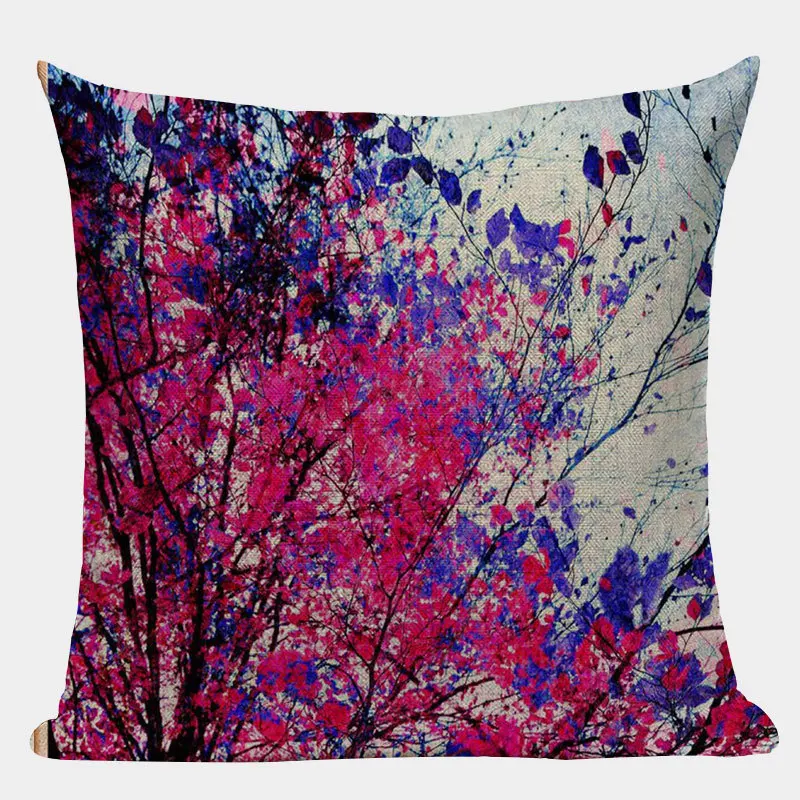 Красочные ботанические подушки цветочный текстиль голландская Хризантема 45 см x 45 см квадратный диван и стул 1 сторона печать Наволочка