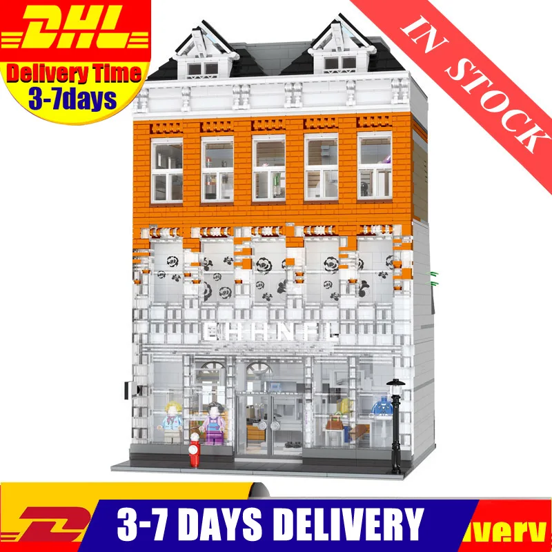 

2020 IN Stock Mould King MOC Street View Light CHANELed AMSTERDAM Crystal Palace Model Building Blocks Bricks 16021 Toys