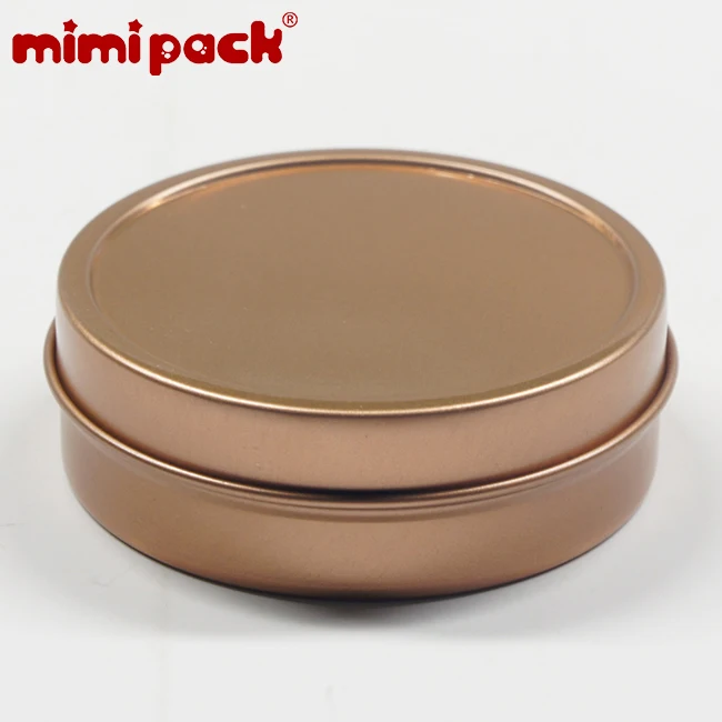 Mimipack набор из 24 пустых пищевых жестяных канистр металлические неглубокие круглые жестяные банки для торта - Цвет: Rose Gold