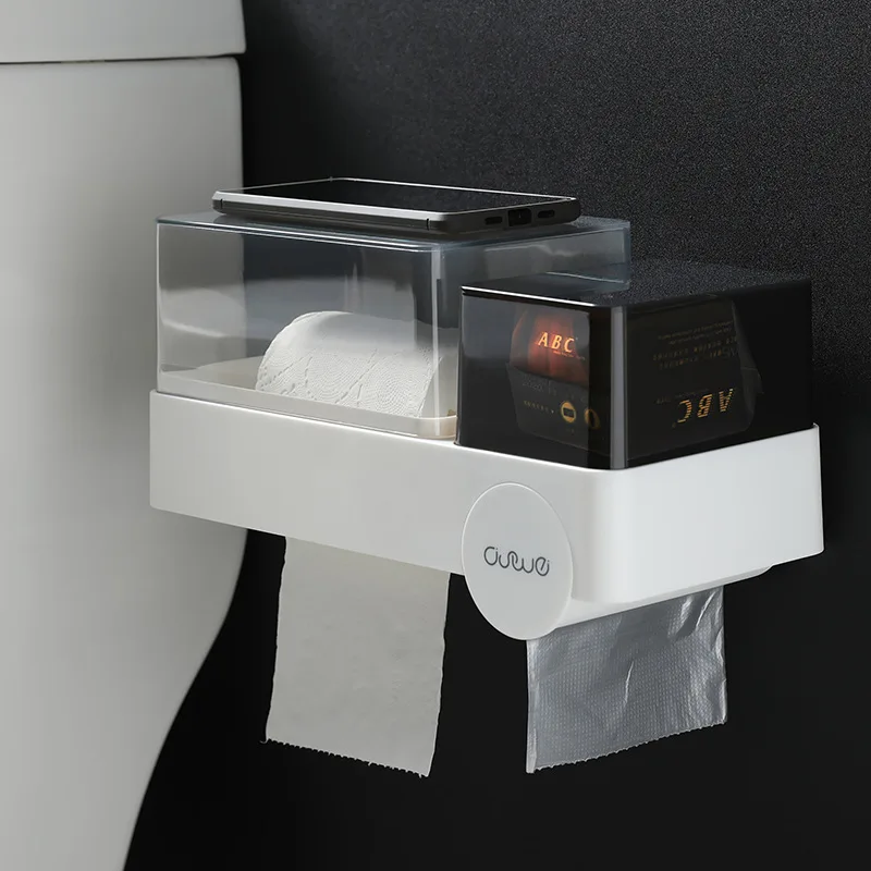 

Wall-Mounted Bathroom Tissue Dispenser Tissue Box for Multifold Paper Towels Tissue Storage Box Drawer Bathroom Product