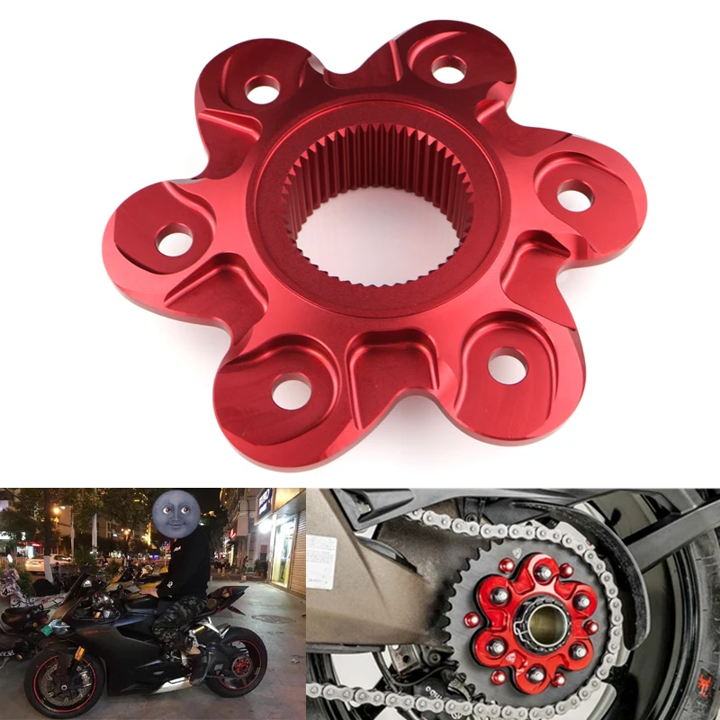 Для Ducati 1198 2009-2012 1198S 2008-2012 1098 S 2006-2011 Крышка блока цепи мотоцикла Заготовка Задняя крышка фланец привода звездочки