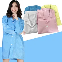 Антистатическая одежда, пылезащитный слой, сетчатый комбинезон, беспылевая одежда, чистая одежда, порошок, синий и белый