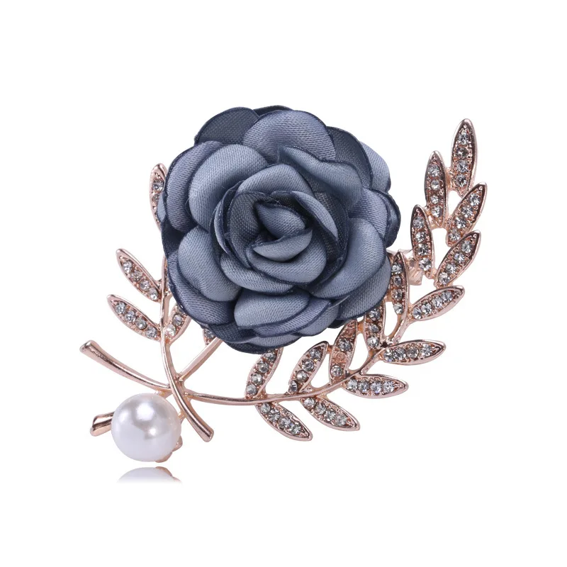 

Hot Sales Fabric Flower Ladies' Elegant Brooch Sweater Coat Cardigan Women's Corsage Clothing Accessories