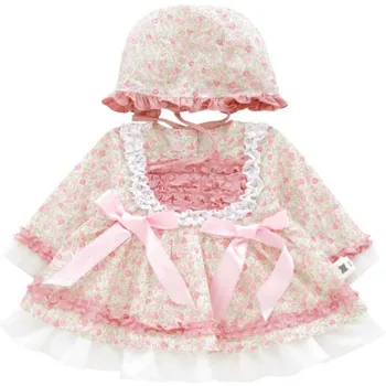 

new lace baby child dress Lolita foral puff princess dress cake