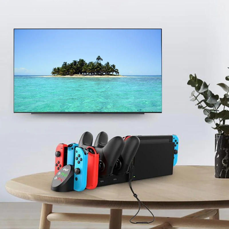 Ipega 6 в 1 для nintendo Switch зарядное устройство Joy-Con левая и правая ручка переключатель PRO геймпад контроллер зарядное устройство