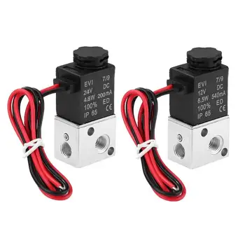 

1/8BSP Solenoid Valve Aluminum Normally Closed Fast Response Direct-acting Electric Switch Air Water Plumbing Accessories