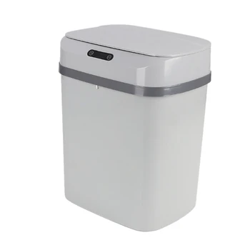 

Electronic Smart Trash Can, Induction Household Rubbish Bin, Rechargeable Rectangular Wastebasket Kitchen/Bathroom