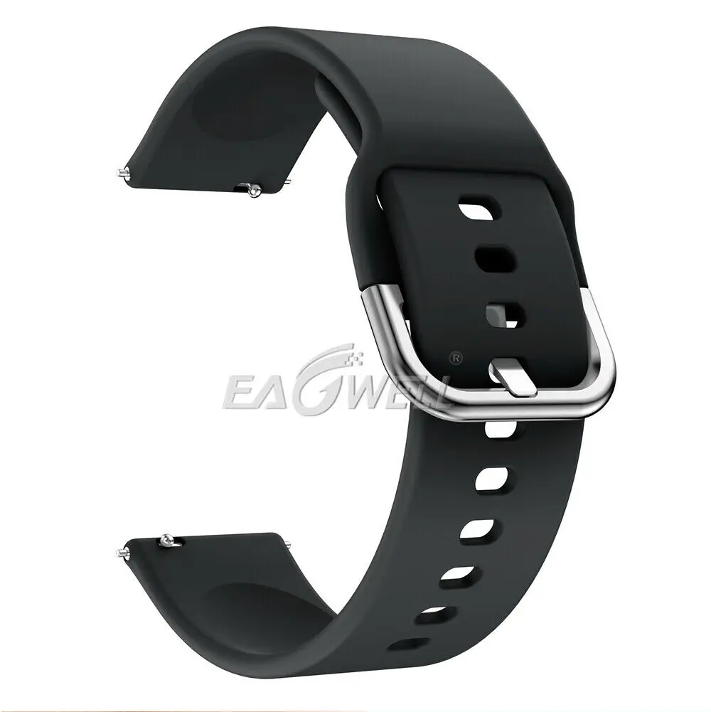 Black Силиконовый 20 мм Универсальный сменный ремешок для часов Garmin Approach S40 ремешок для часов Garmin Forerunner 645MUSIC 245M Wirst ремешок - Цвет: Black