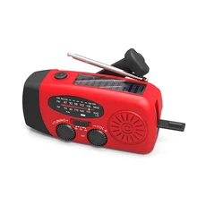 Многофункциональный светодиодный фонарик и внешний аккумулятор на солнечной батарее Динамо Самостоятельная мощность ed AM/FM/NOAA погодное радио использование в качестве аварийной ситуации