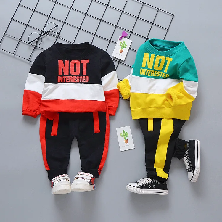 Infant Children Boys Girls Autumn Sport Hoody Pant Clothing Set Baby Kids Clothes Costume Outfit Suit Toddler Tracksuit Clothing baby outfit matching set