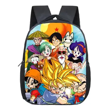 

12 Inch Dragon Ball Sun Goku Backpack Kids Baby Daily Bags Chirldren Printing School Bags Kindergarten Shoulder Backpack Mochila