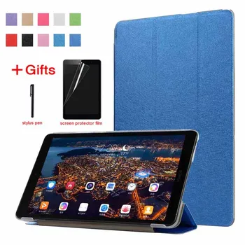 

Silk Leather Case for Huawei MediaPad T5 8.0 JDN2-W09/AL00 Tablet Flip Stand Cover For Huawei Honor Pad 5 8.0 case Fundas