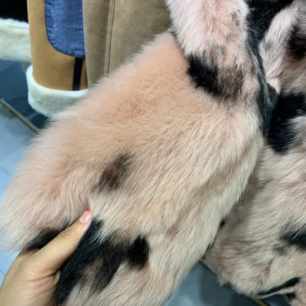 SQXR меховая женская кожаная куртка, женская кожаная куртка из овчины, Высококачественная женская меховая шуба, двусторонняя Меховая куртка