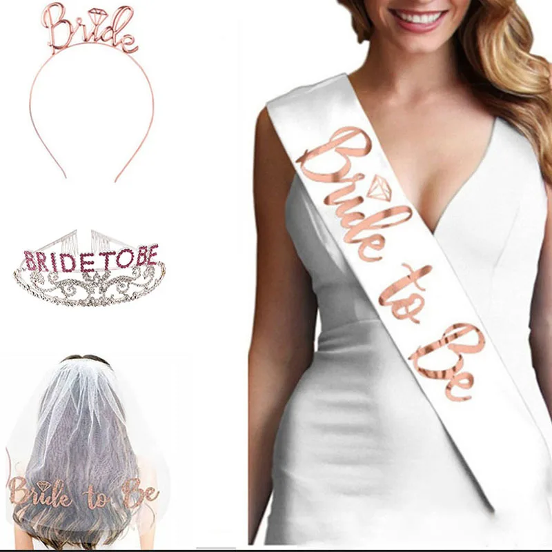 Принадлежности для вечеринки-девичника свадебная фата с надписью &quotBride To Be&quot