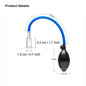 Pressed Pump For Nipple Adjusted Vacuum Sucking Clitoris Pumps Couple Flirting Nipping Sucker Sex Toys Novelty Powerful Bullet 3