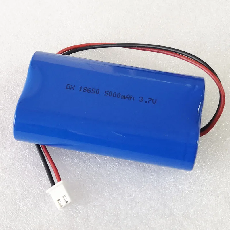 US 1-2PCS 5000mAh 3.7V 18650 lithium ion rechargeable battery Li-ion cell protected XH 2.54 Plug for speaker amplifier led light |