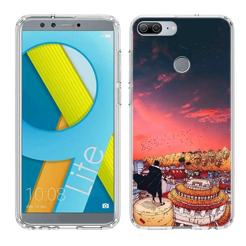 Naruto Anime Frosted Fundas Heart Phone Case For Huawei Honor 20 9 Pro 8X 10 lite 9X 8A 8C 8S V20 20i Y5 Y6 Y7 Y9 2019 Cover